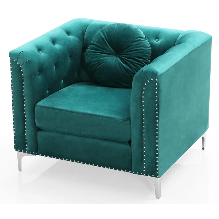 Soho Velvet Chesterfield Chair