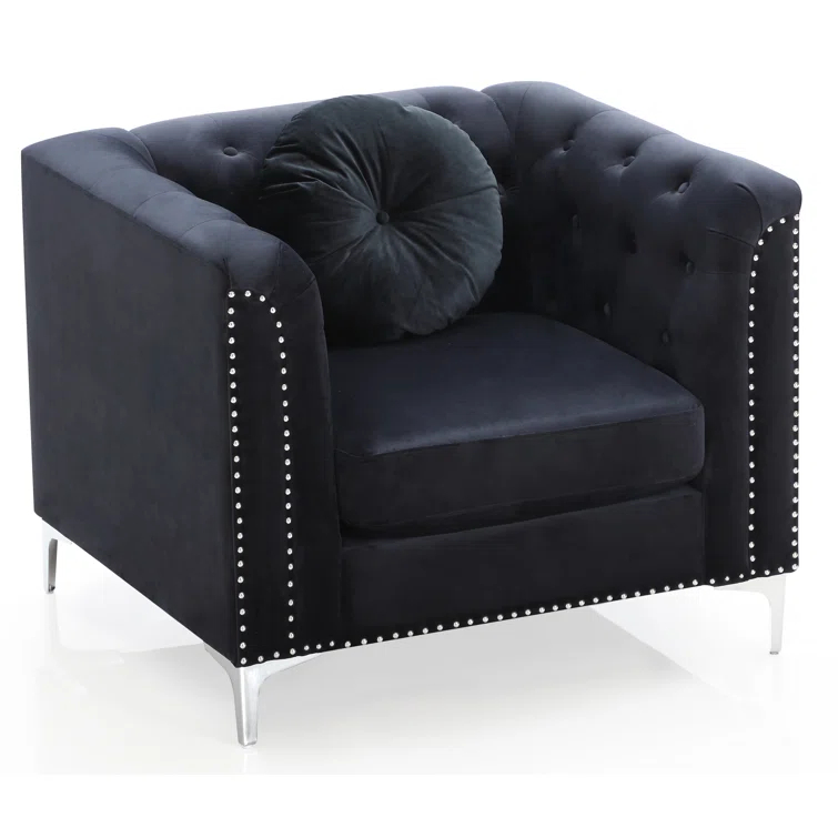 Locker Velvet Armchair