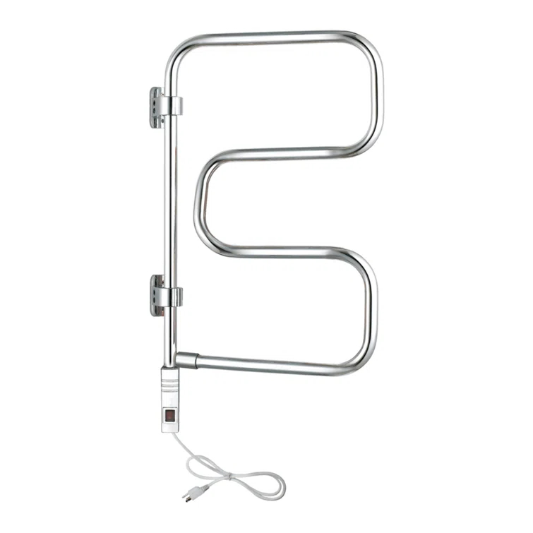 WarmlyYours TW-E4PCP Elements Towel Warmer, Polished Chrome, Plug-in, 4 Bars