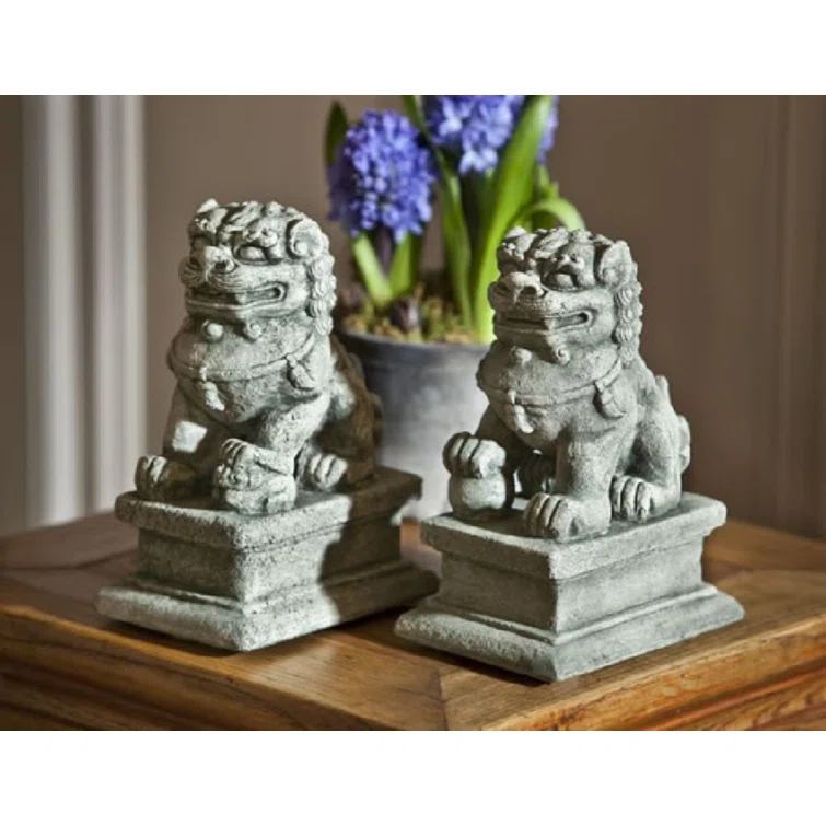 Temple Foo Dog Statue
