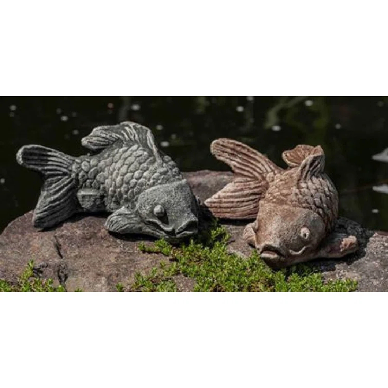 Coy Koi Statue