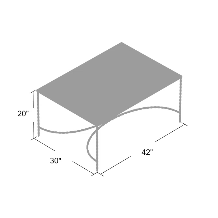 Rope Glass Top Coffee Table