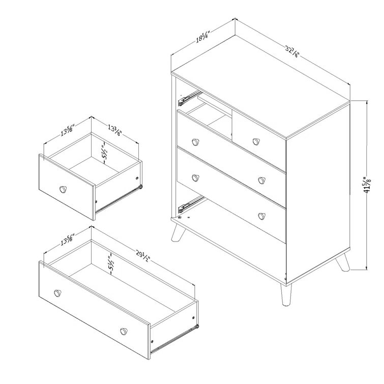 Rafferty Kids 5- Drawer Chest