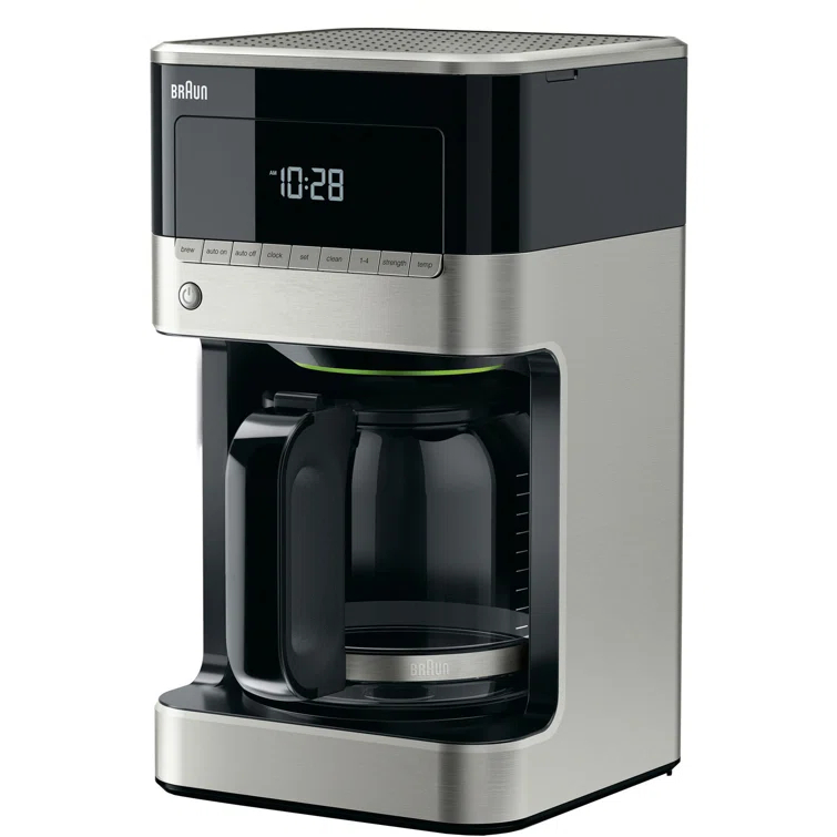 Braun BrewSense 12-Cup Drip Coffee Maker with Brew Strength Selector and Glass Carafe