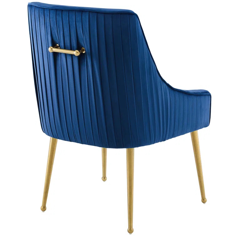 Discern Pleated Back Upholstered Performance Velvet Dining Chair by Modway
