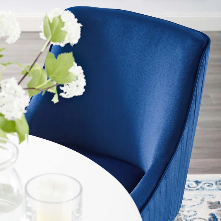 Discern Pleated Back Upholstered Performance Velvet Dining Chair by Modway