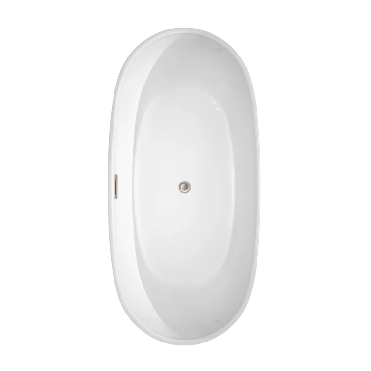Rebecca 65'' x 32'' Freestanding Soaking Acrylic Bathtub
