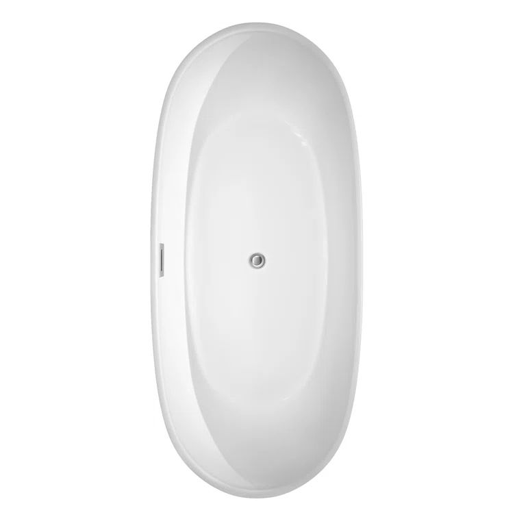 Rebecca 70'' x 32'' Freestanding Soaking Acrylic Bathtub