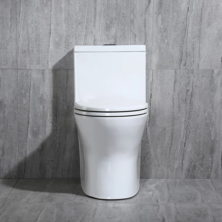 1.28 GPF Space Saving Round Compact One-Piece Toilet (Seat Included)