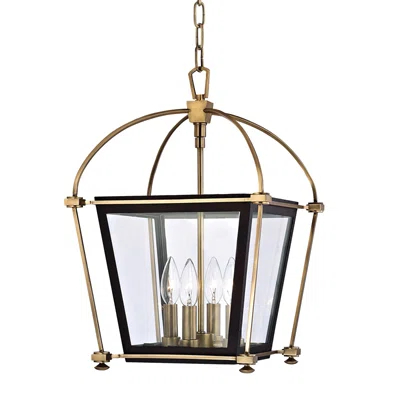 Hollis 4 - Light Dimmable Lantern Geometric Chandelier