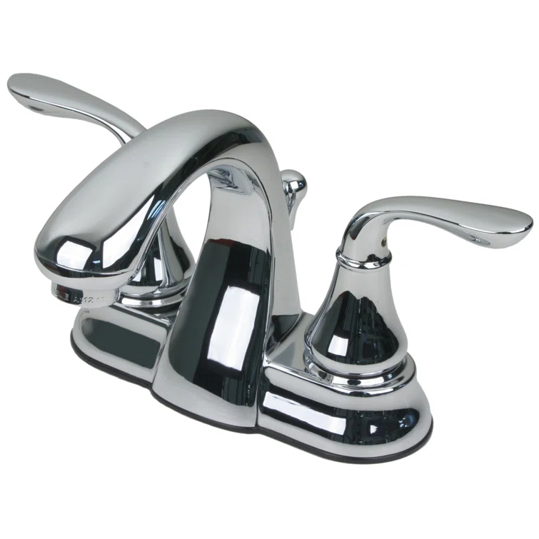 Centerset Bathroom Faucet with Drain Assembly