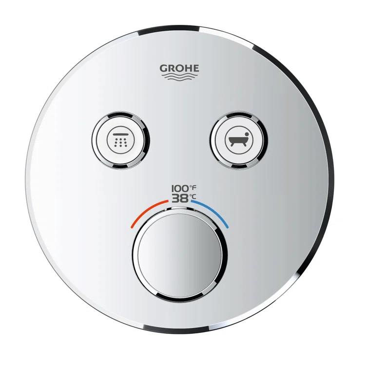 GROHE Grohtherm SmartControl Dual-Function Shower Thermostatic Valve Trim