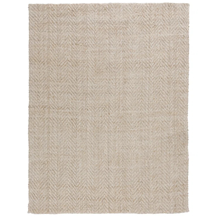 Jiona Handmade Flatweave Jute Ivory Area Rug