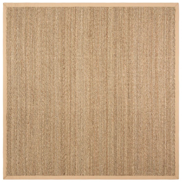 Natural Fiber Seagrass Solid Color Rug