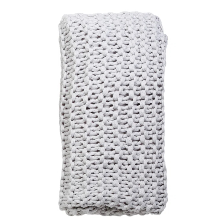 Finn Throw by Pom Pom at Home - Silver