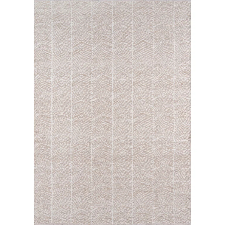 Easton Chevron Handmade Flatweave Brown Area Rug