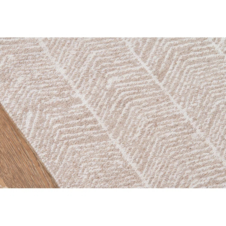 Easton Chevron Handmade Flatweave Brown Area Rug