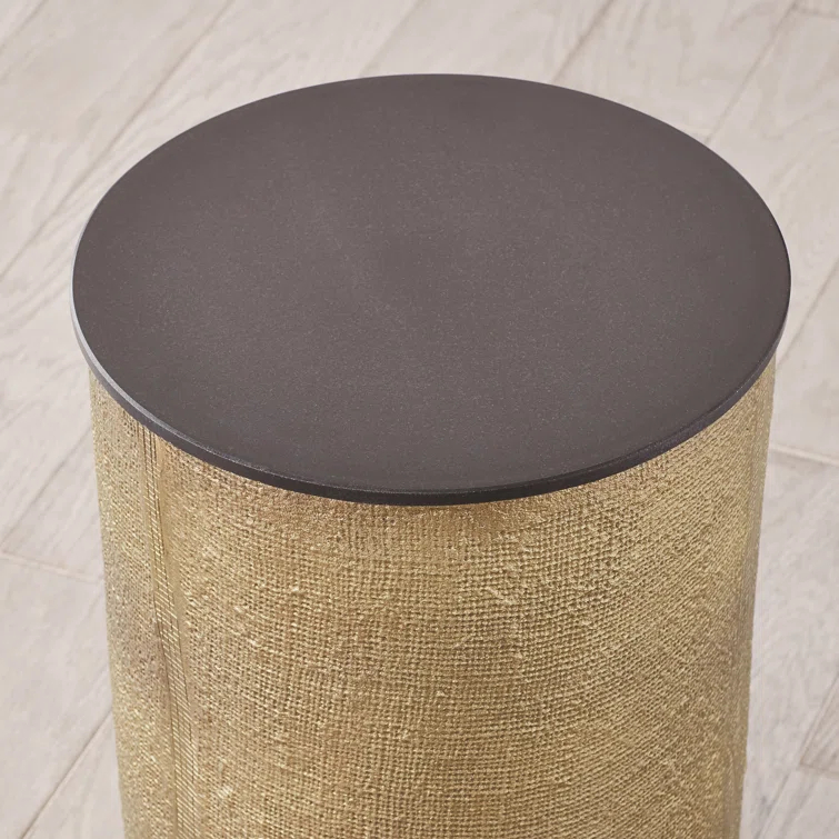 Hemp Etched Barrel Table