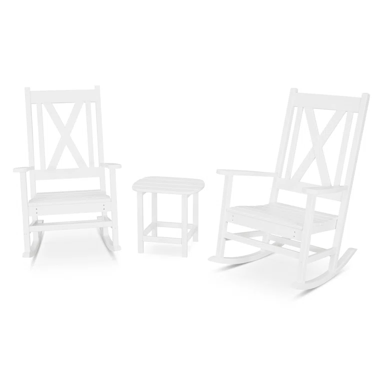Braxton 3-Piece Porch Rocking Chair Set