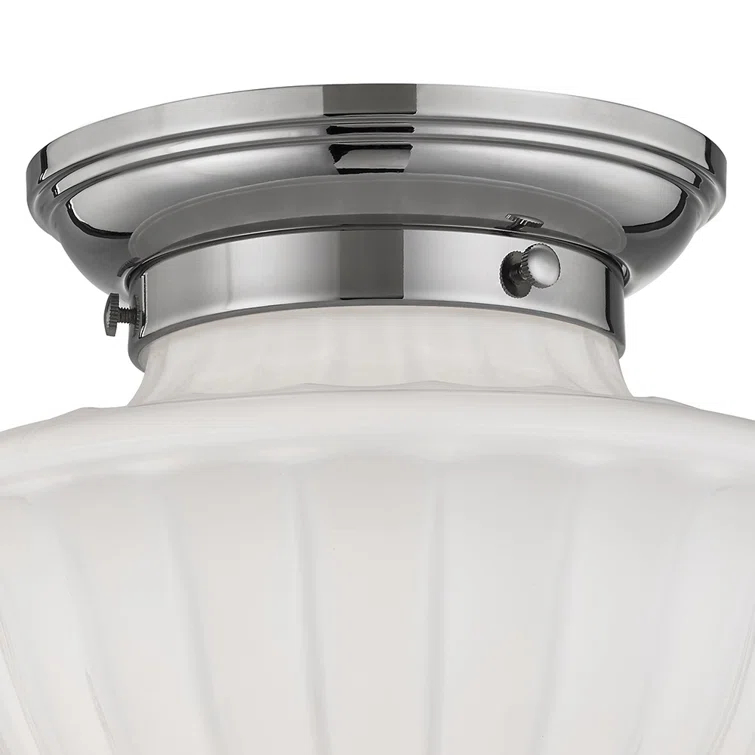 Aged Brass 2-Light Globe Indoor/Outdoor Flush Mount
