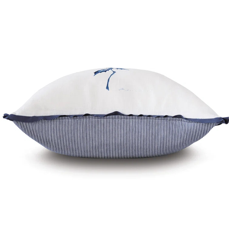 Charlotte Moss Capri Hand Painted Linen Throw Pillow