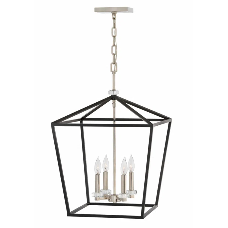 Hinkley Stinson 4 - Light Lantern Geometric Chandelier