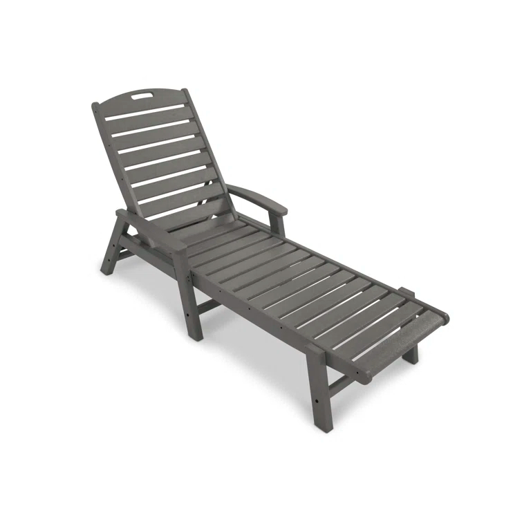 Yacht Club Chaise with Arms - Stackable