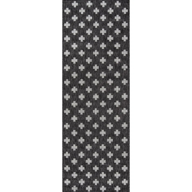 Umbria Black Indoor/Outdoor Rug