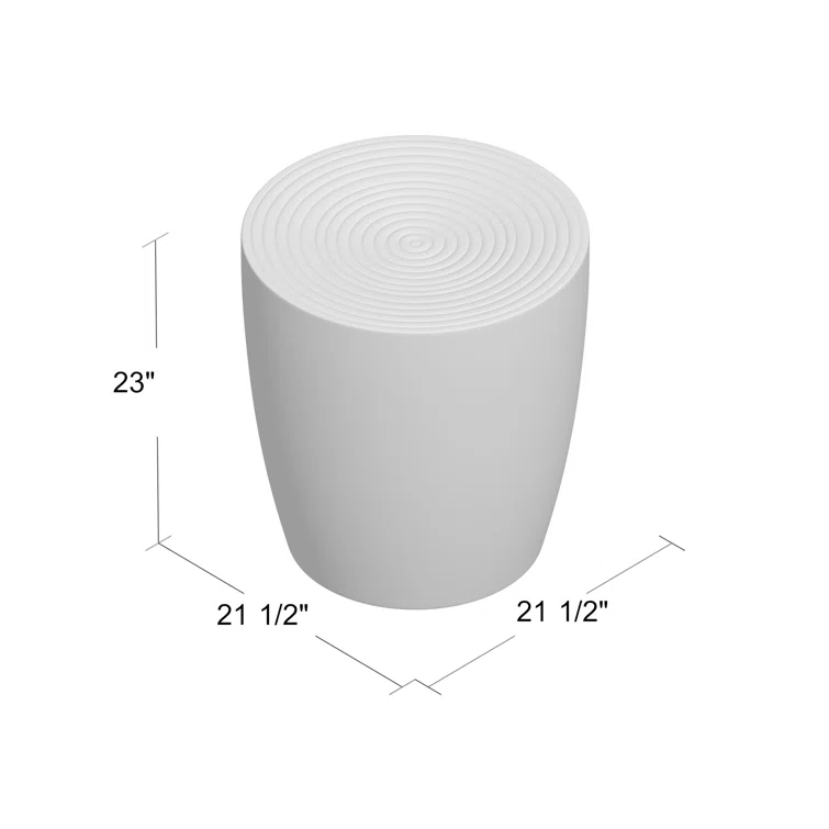 Antique Bronze Round Metal Side Table