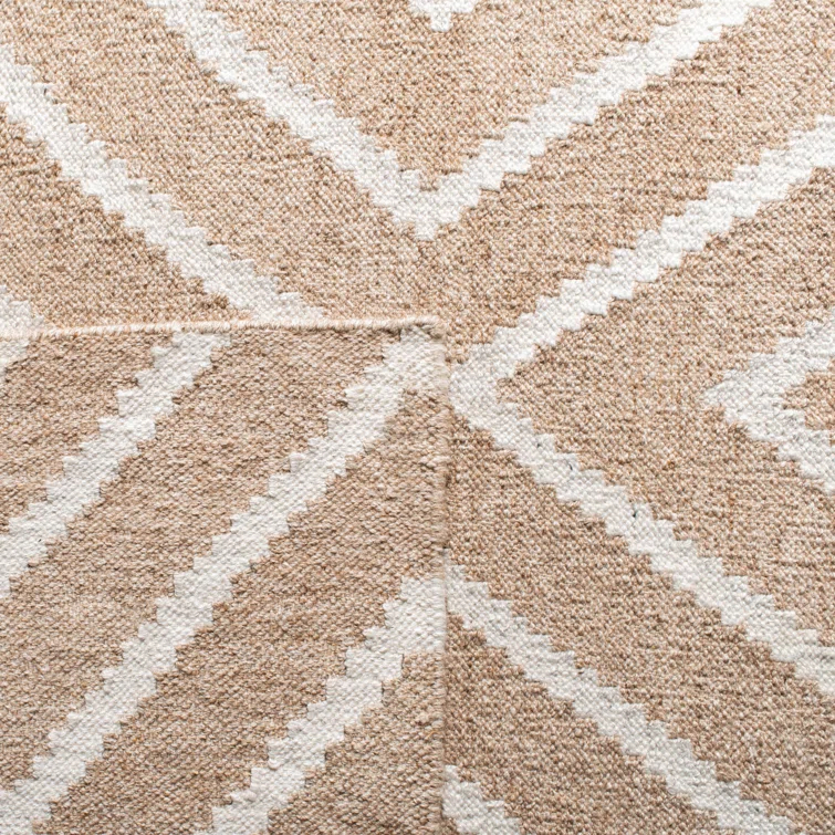 Whittlesey Hand Woven 80% Viscose, 20% Wool Geometric Rug