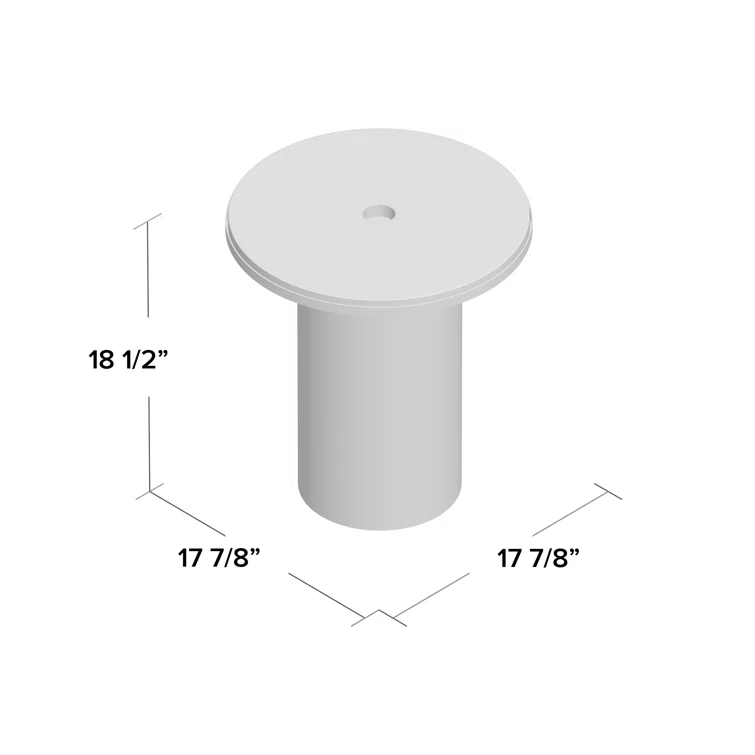 Plateau Marble Top End Table