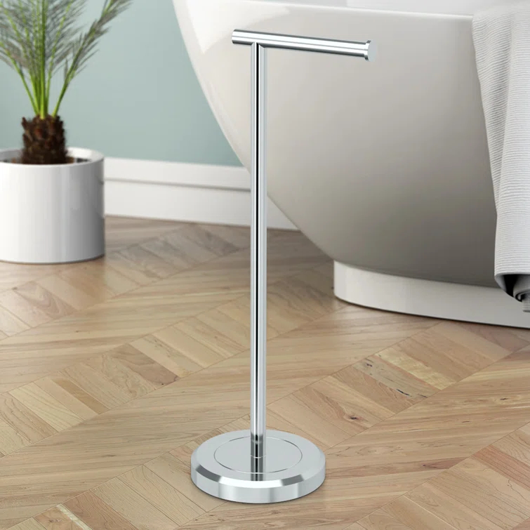 Latitude II Freestanding 22.25"H Toilet Paper Holder with Weighted Base