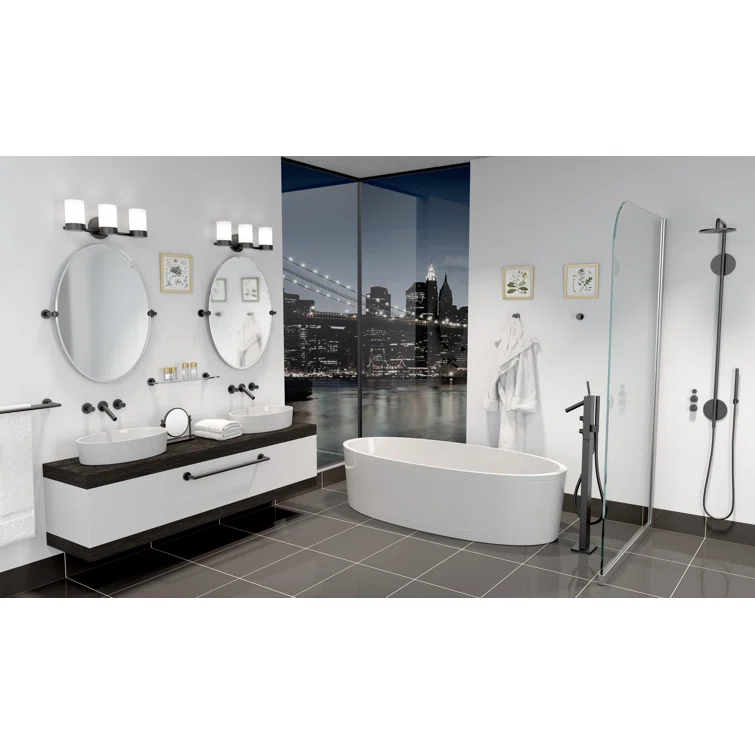 Glam Standard Wall Mount Toilet Paper Holder | Double Post Toilet Paper Holder