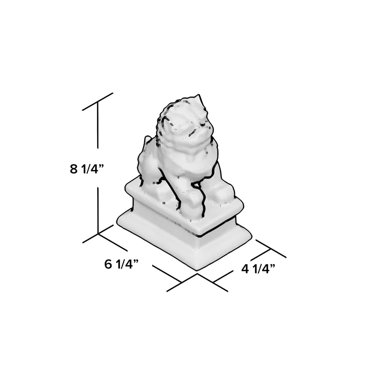 Temple Foo Dog Statue