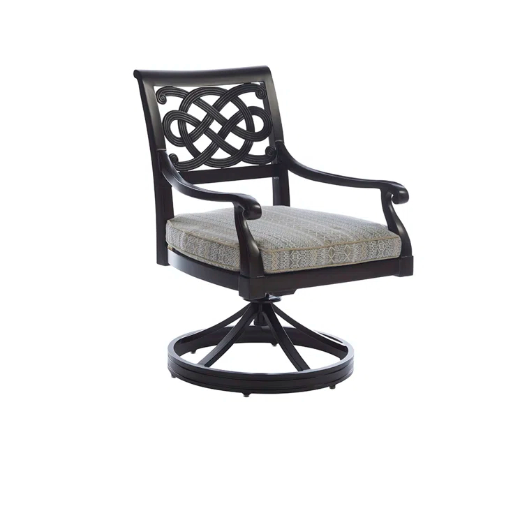 Royal Kahala Black Sands Swivel Rocker Dining Chair