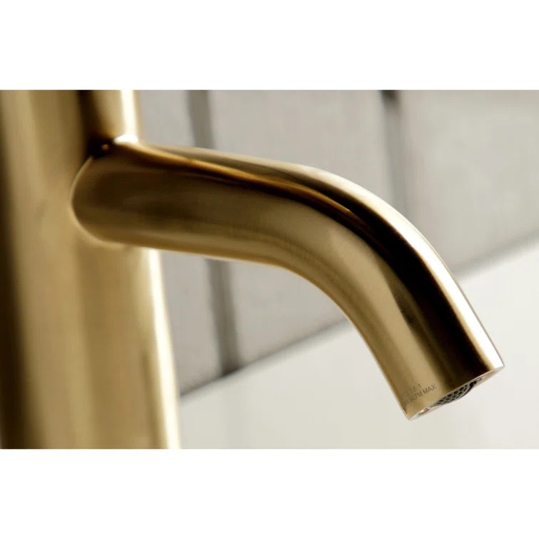 Kingston Brass Concord Single-Handle 1-Hole Deck Mount Bathroom Faucet with Push Pop-Up