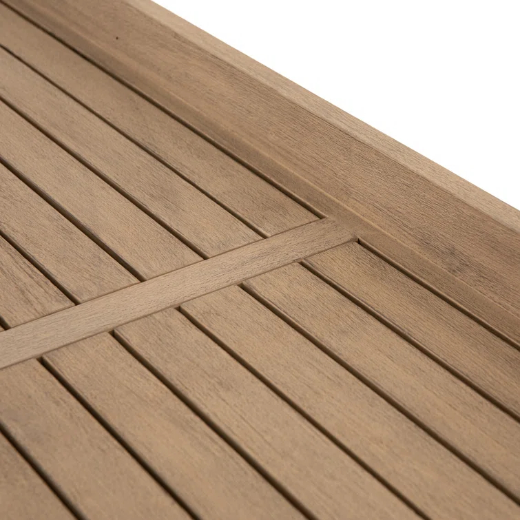 Lula 70'' Washed Brown Teak Modern Outdoor Buffet