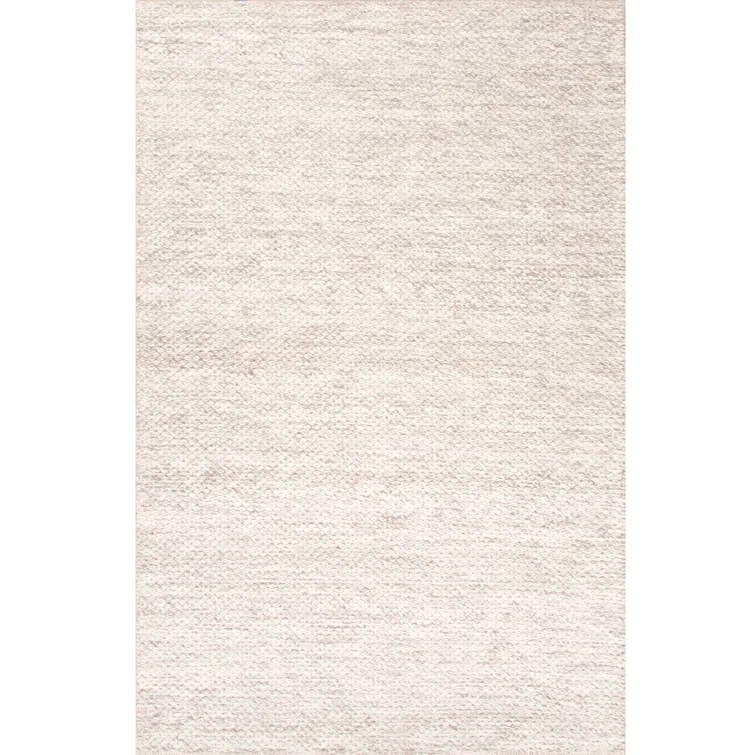 Scandinavia Rakel Wool Oriental Area Rug in Ivory/Grey