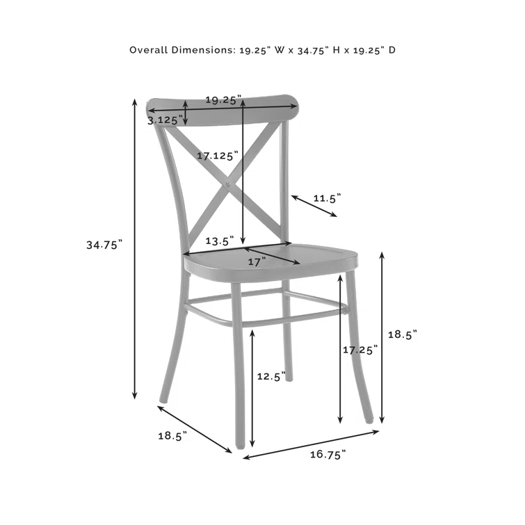 Hudson 18.5'' H Side Chair