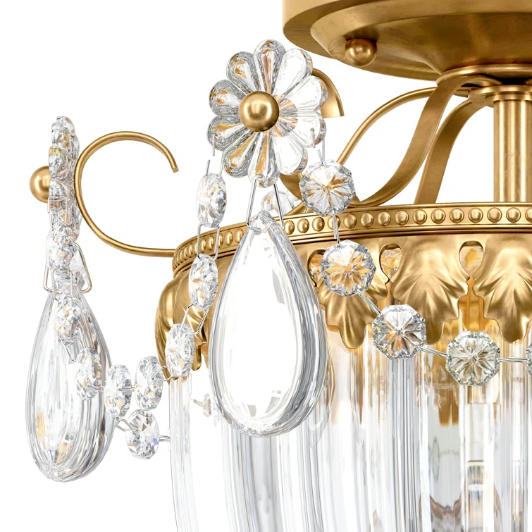 Bagatelle Crystal Semi Flush Mount