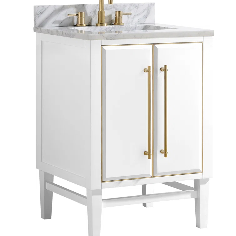Avanity Mason-Vs25-G-C Mason 25" Free Standing Single Basin Vanity Set - White