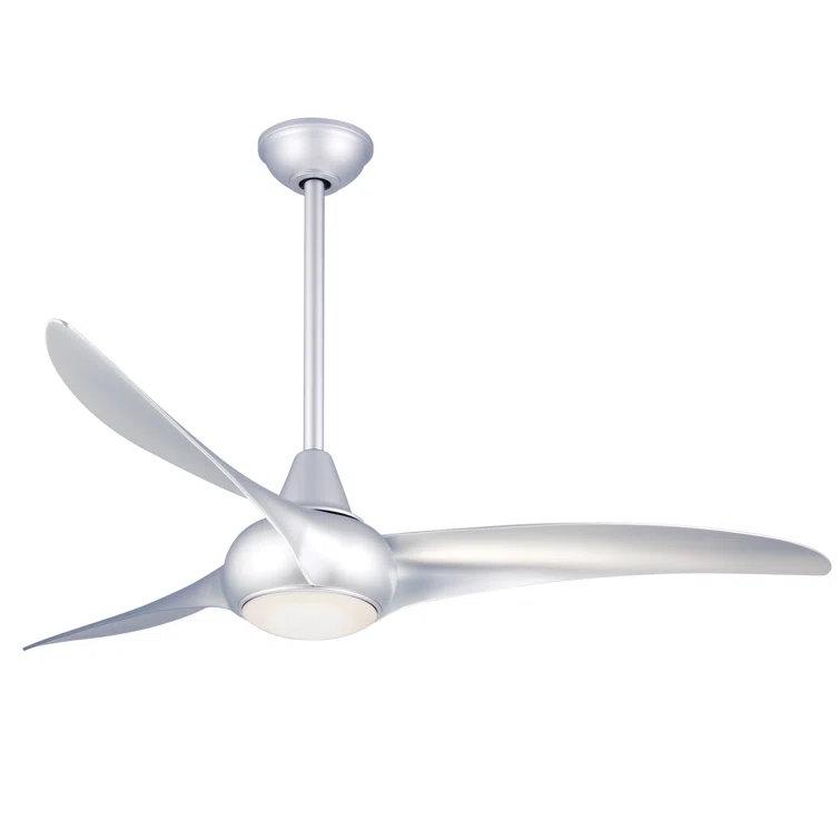 52" Wave 3 - Blade LED Propeller Ceiling Fan with Remote Control and Light Kit Included