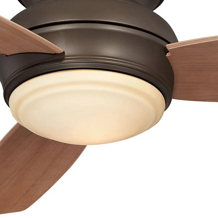 44" Concept II 3 - Blade Outdoor LED Propeller Ceiling Fan with Wall Control and Light Kit Included