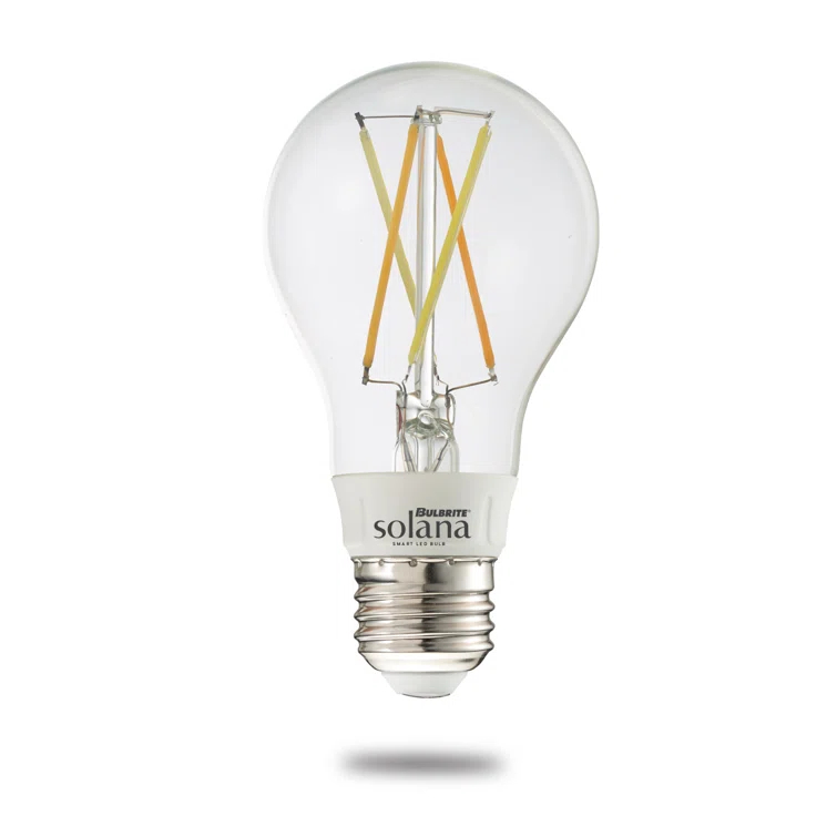 Solana A19 WiFi Connected Edison Filament LED Smart Light Bulb, Single-A19