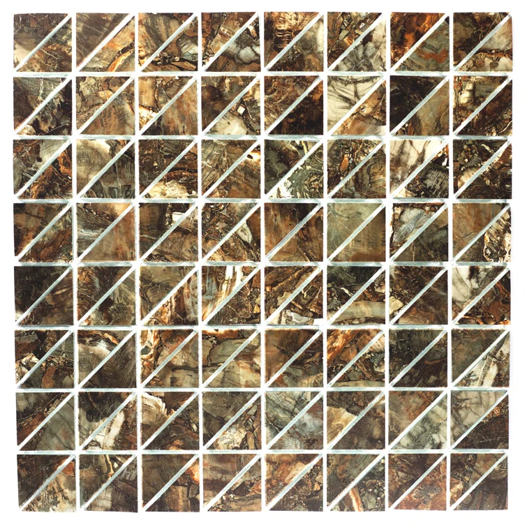 Art Deco Triangle 0.75" x 0.75" Glass Mosaic Tile