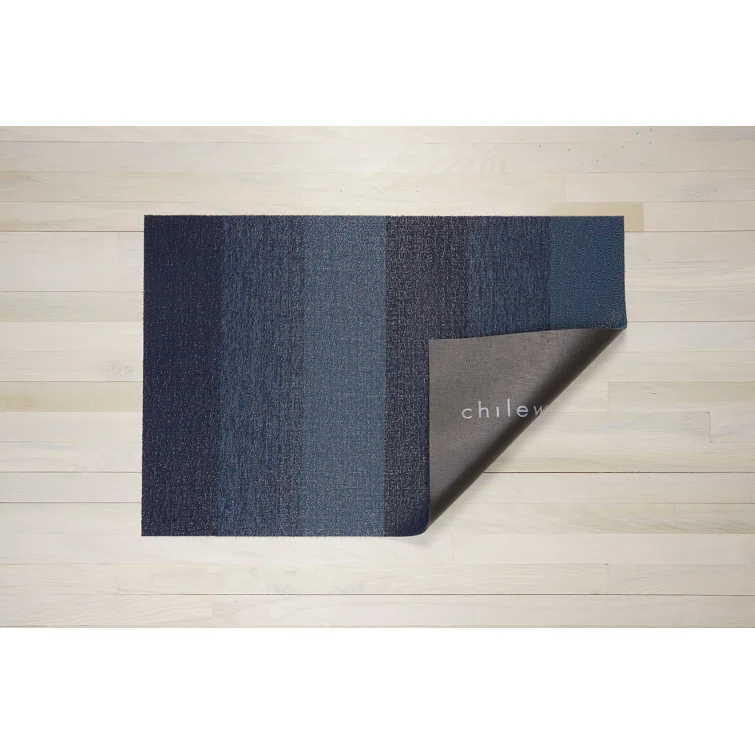 Chilewich Easy Care Marbled Stripe Shag Door Mat