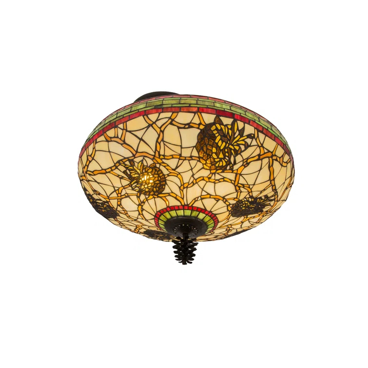 Glass Semi Flush Mount