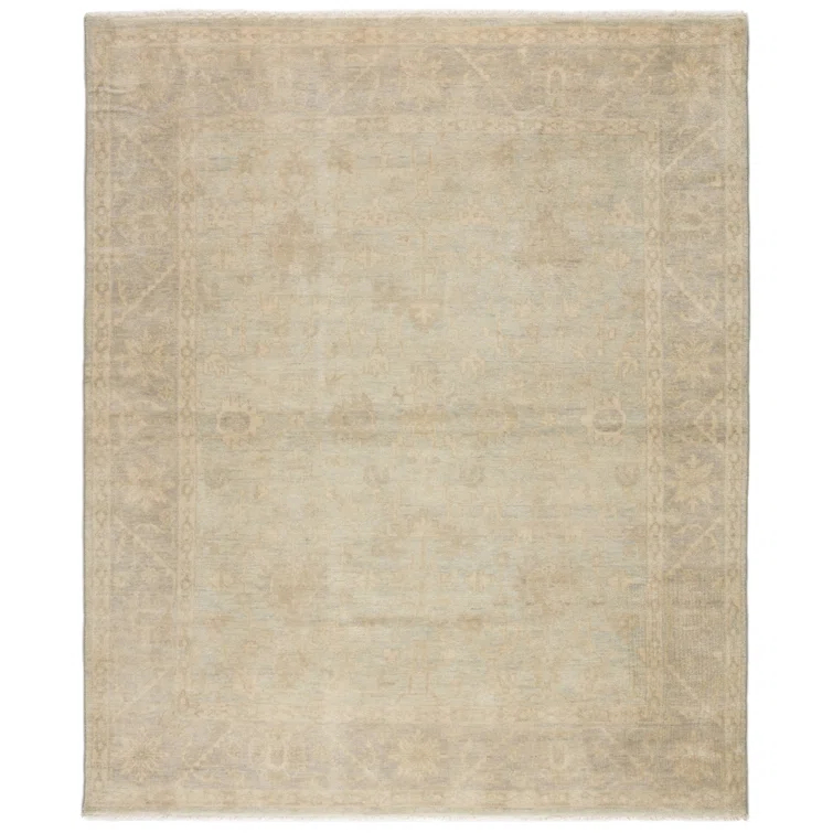 Eloquent Wool Oriental Area Rug in Beige