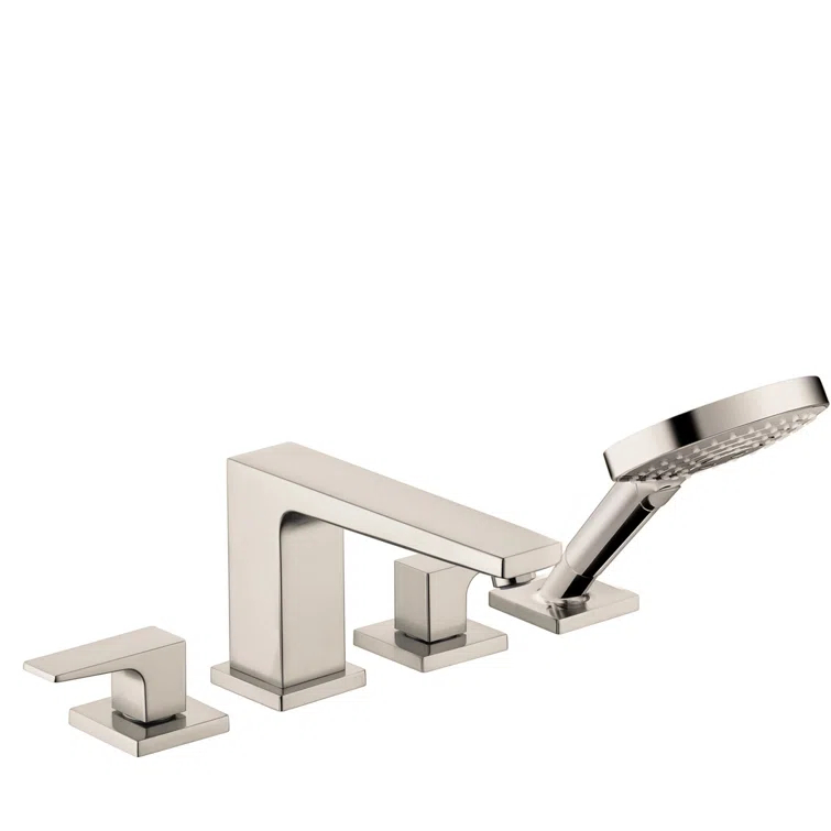 Metropol 4-Hole Roman Tub Set Trim With Lever Handles and 1.75 GPM Handshower Trim Set Only