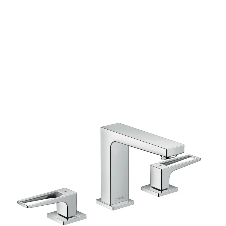 Metropol Low Flow Water Saving Widespread Bathroom Faucet with Drain Assembly